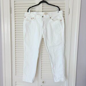 Levis women's Boyfriend Jeans white 34 *has flaw*
